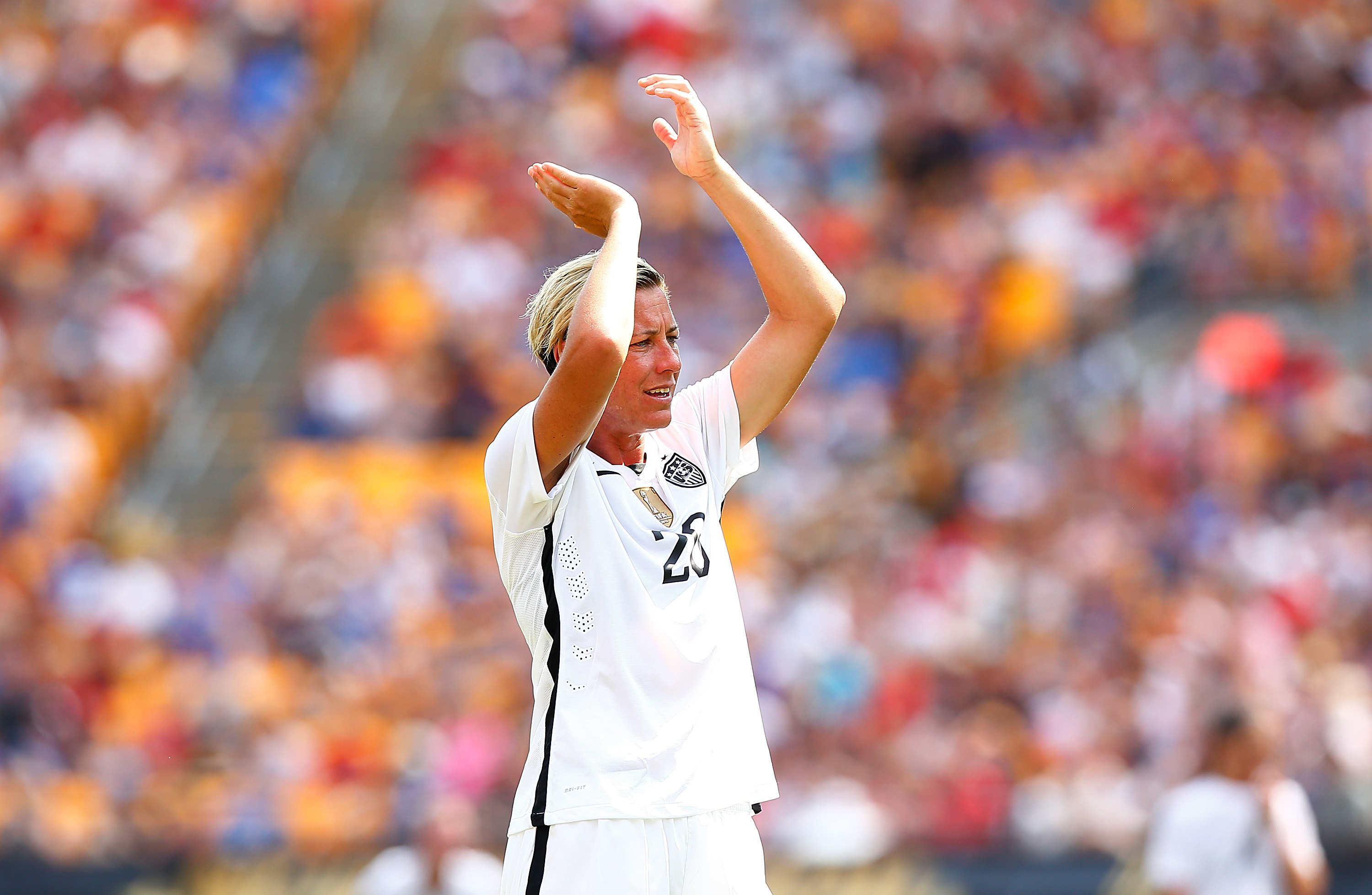 Abby Wambach retiring from international soccer at end of 2015.