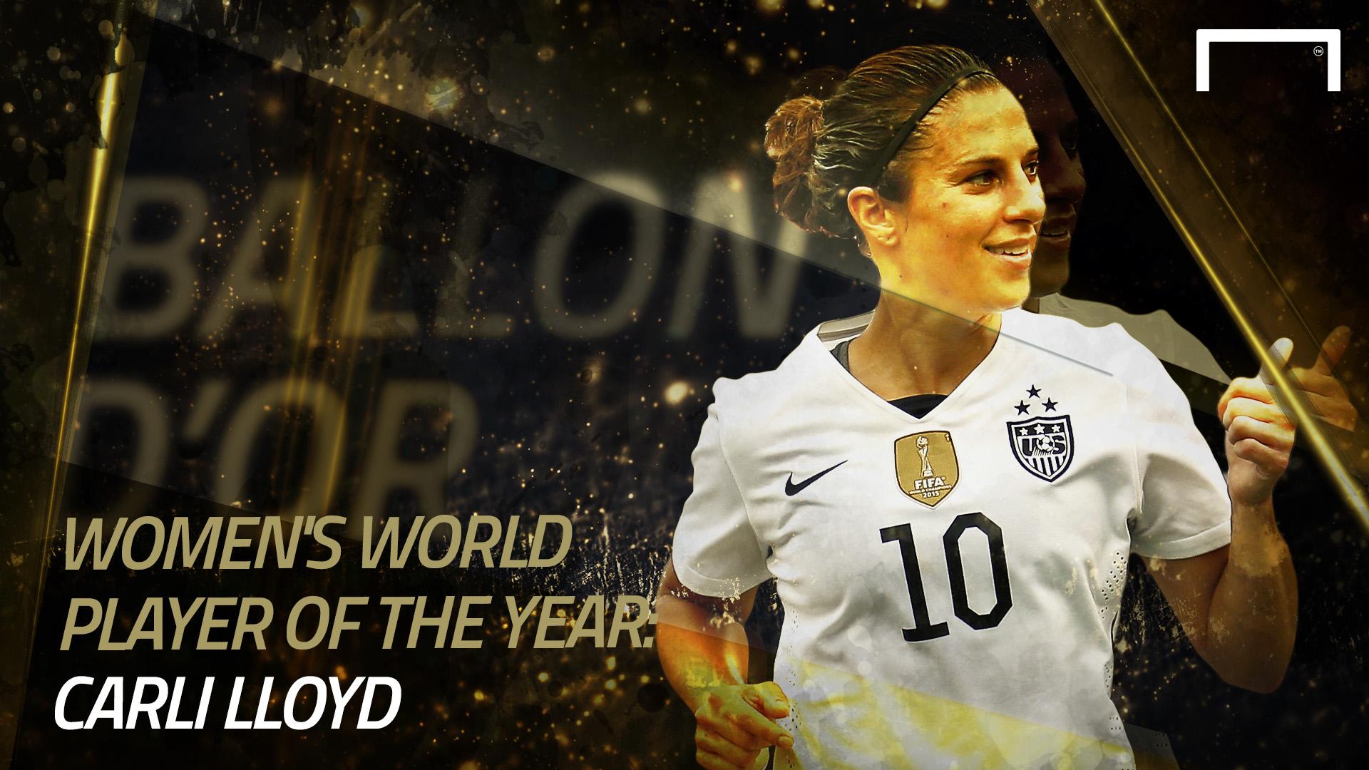 Carli Lloyd named FIFA Women's World Player of the Year