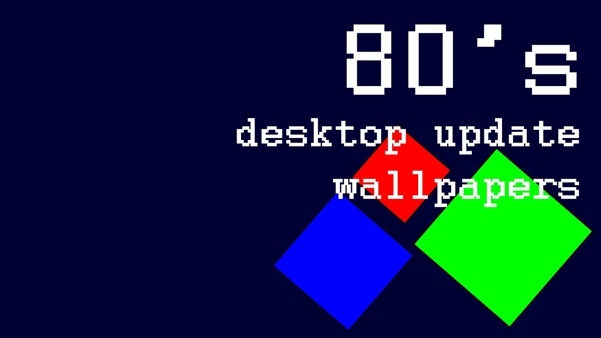 80's desktop update wallpapers Steamissä
