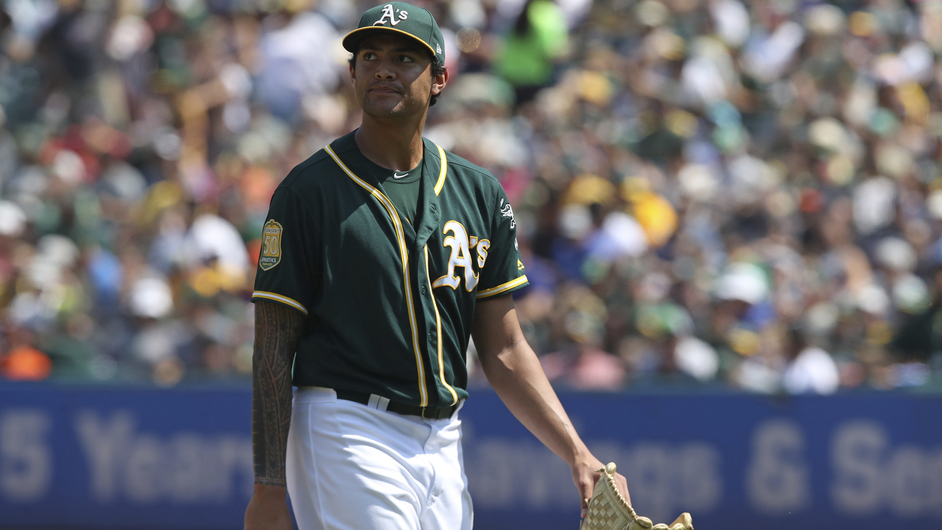 A's ace Sean Manaea shut down indefinitely with shoulder tendinitis
