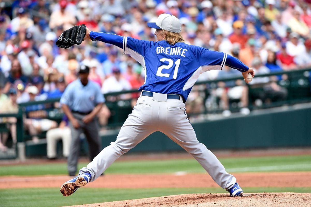 Zack Greinke will start for Dodgers in San Antonio Blue LA