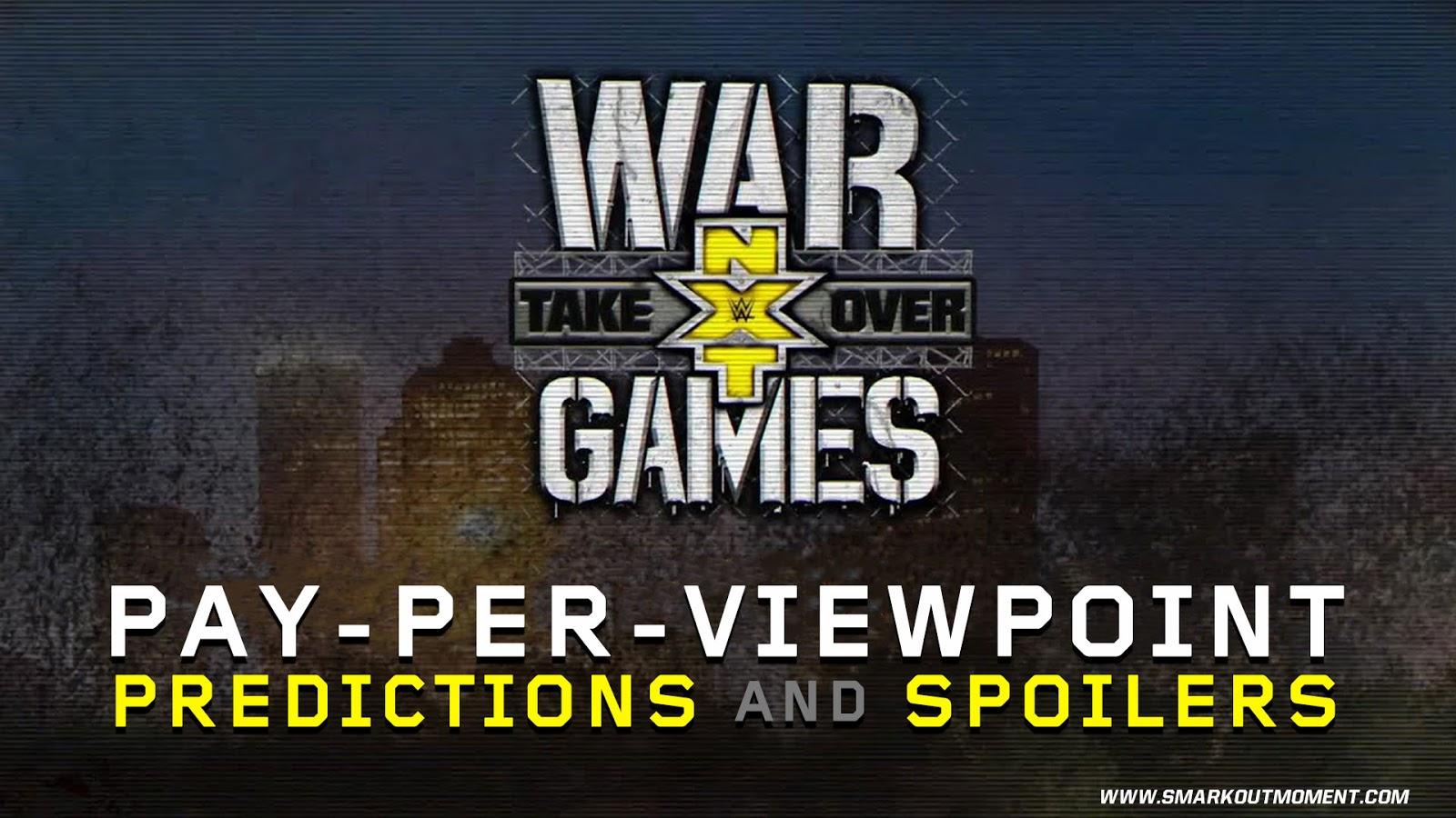 WWE NXT TAKEOVER: WARGAMES PPV Event Match Card & Predictions