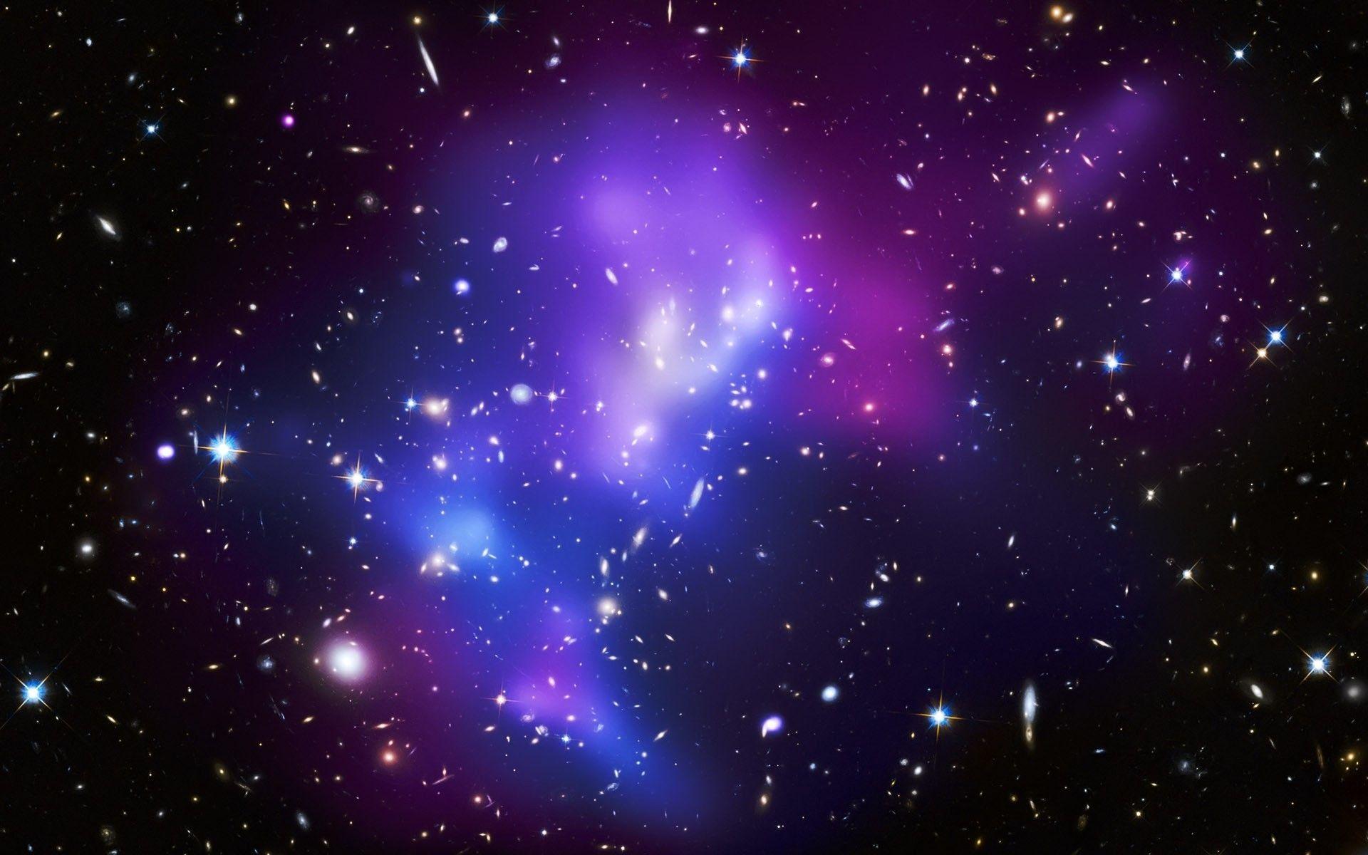 Background Blue Purple Galaxy Wallpaper