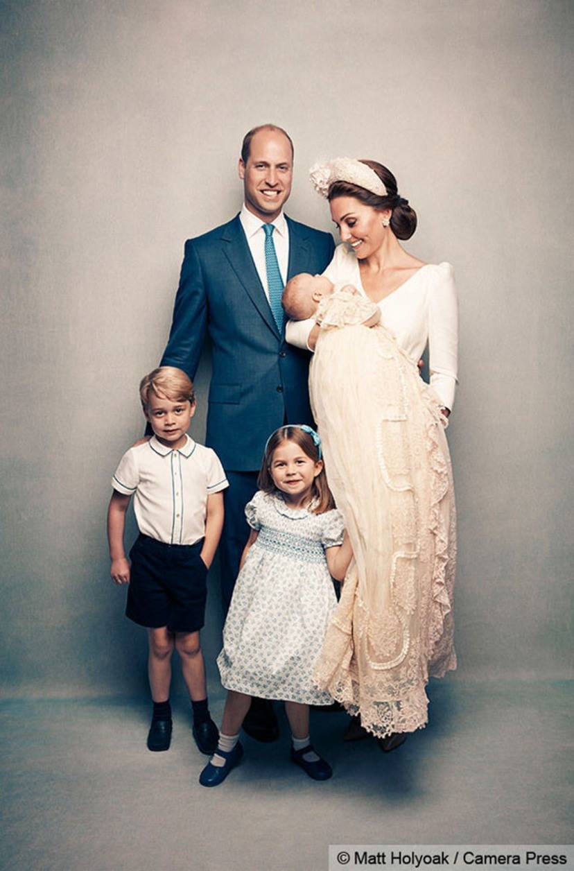 See Prince Louis' Official Christening Photo With the Royal Family