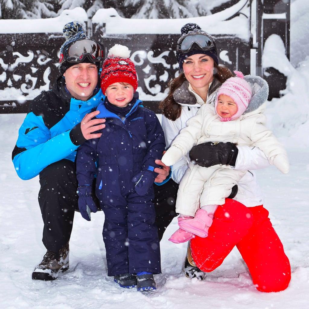 Royal Family Ski Holiday Family Photo 2016. POPSUGAR Celebrity UK