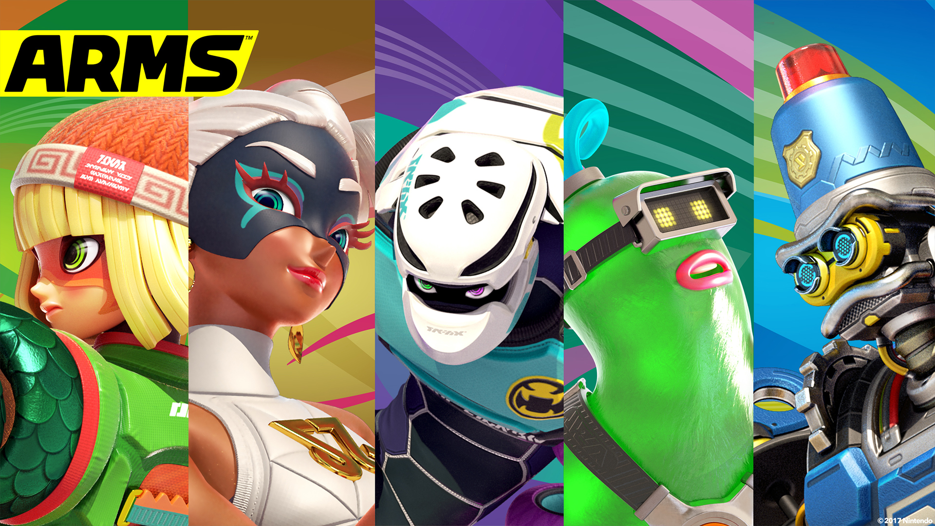 Characters from Arms. Wallpaper from Arms