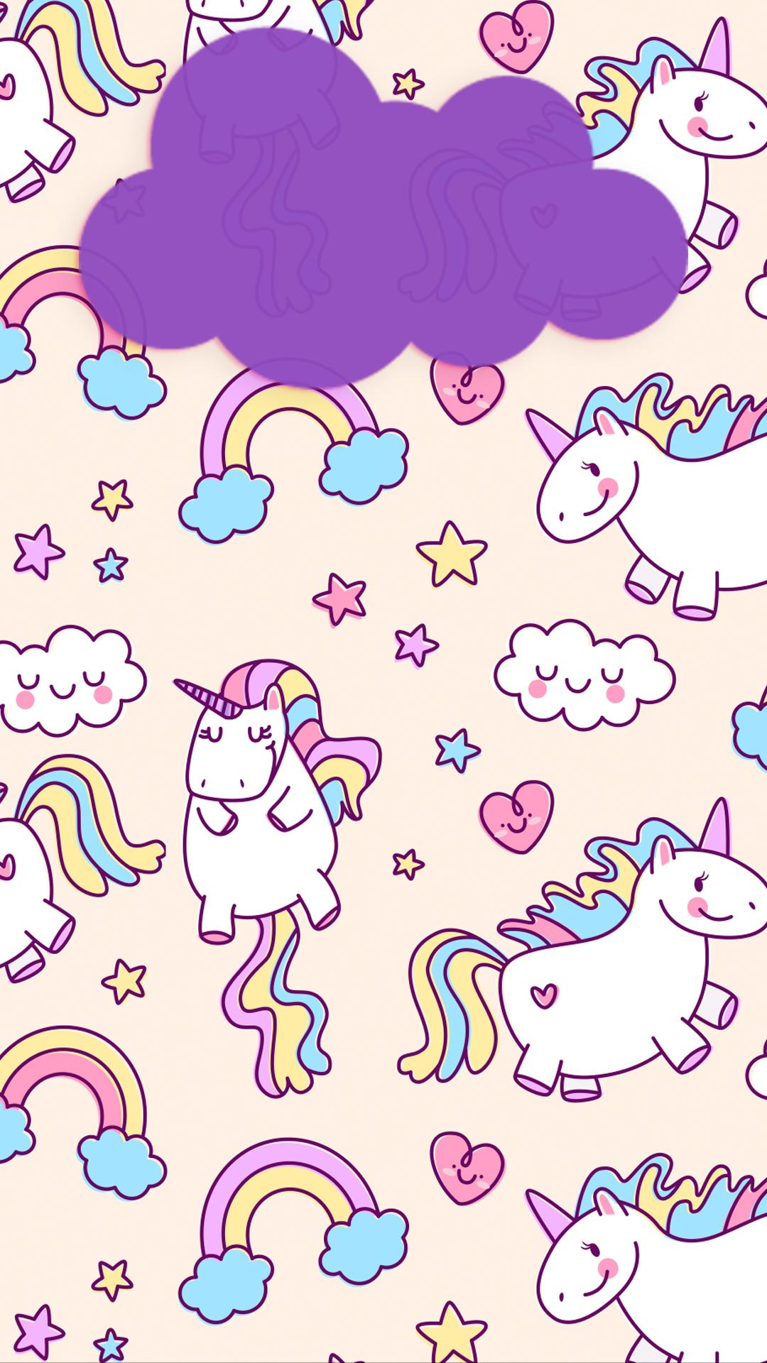 Free HD Pink Unicorns Phone Wallpaper.4478