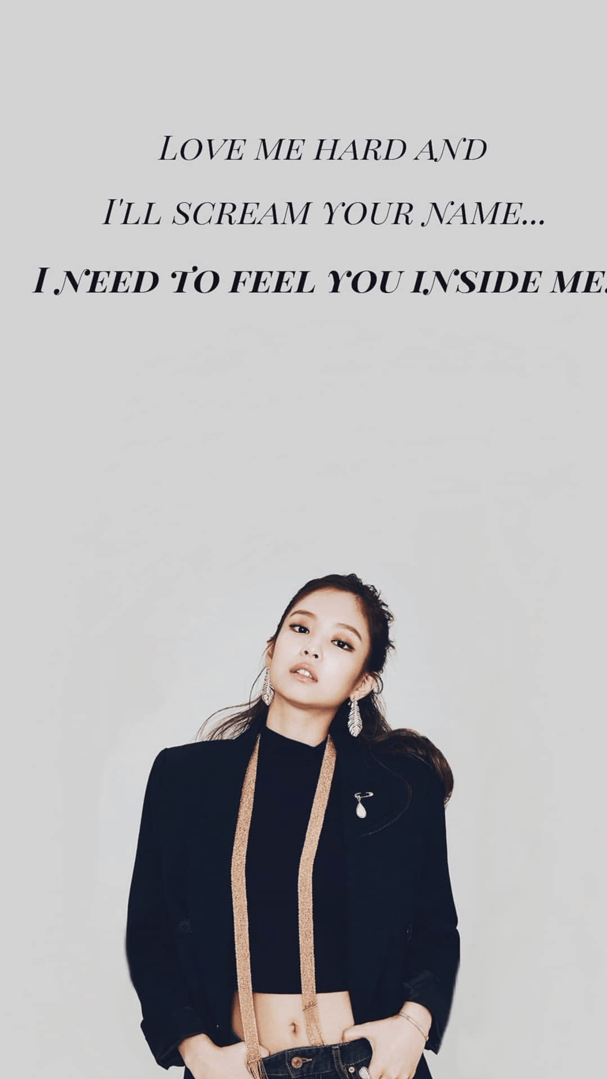 jennie #blackpink #quotes. Love me harder, Girl quotes, Quote aesthetic