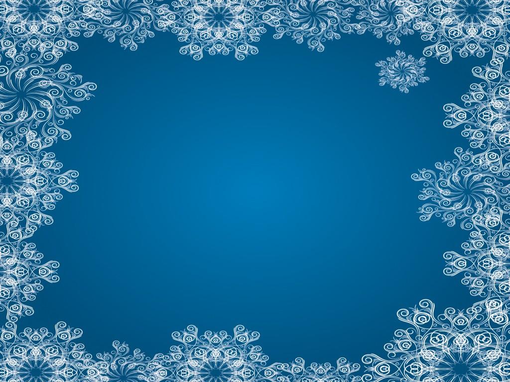 Snowflake Frame Wallpaper High Quality