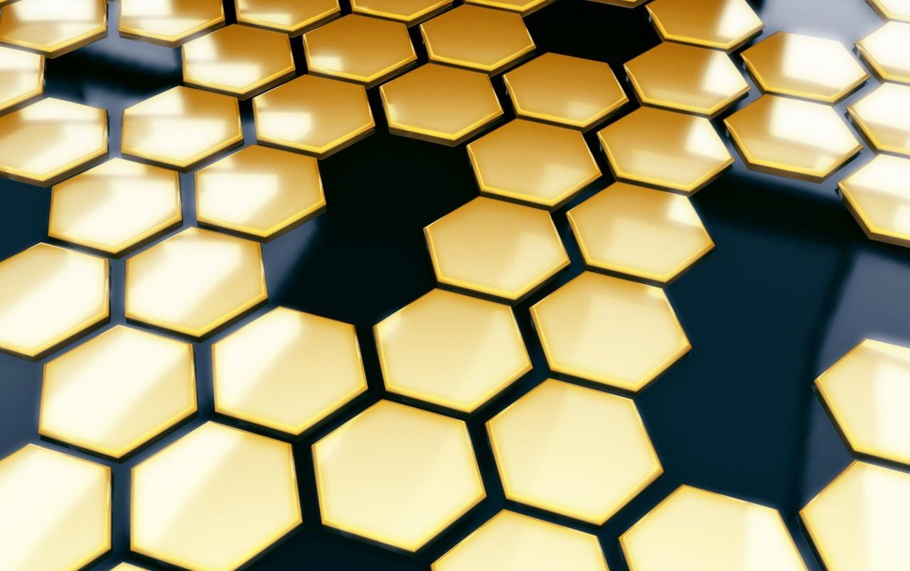 Honeycomb structure wallpaper. Honeycomb structure