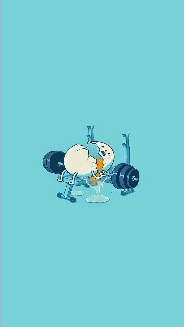 Egg Workout Accident Funny IPhone 6 Wallpaper. IPhone Wallpaper