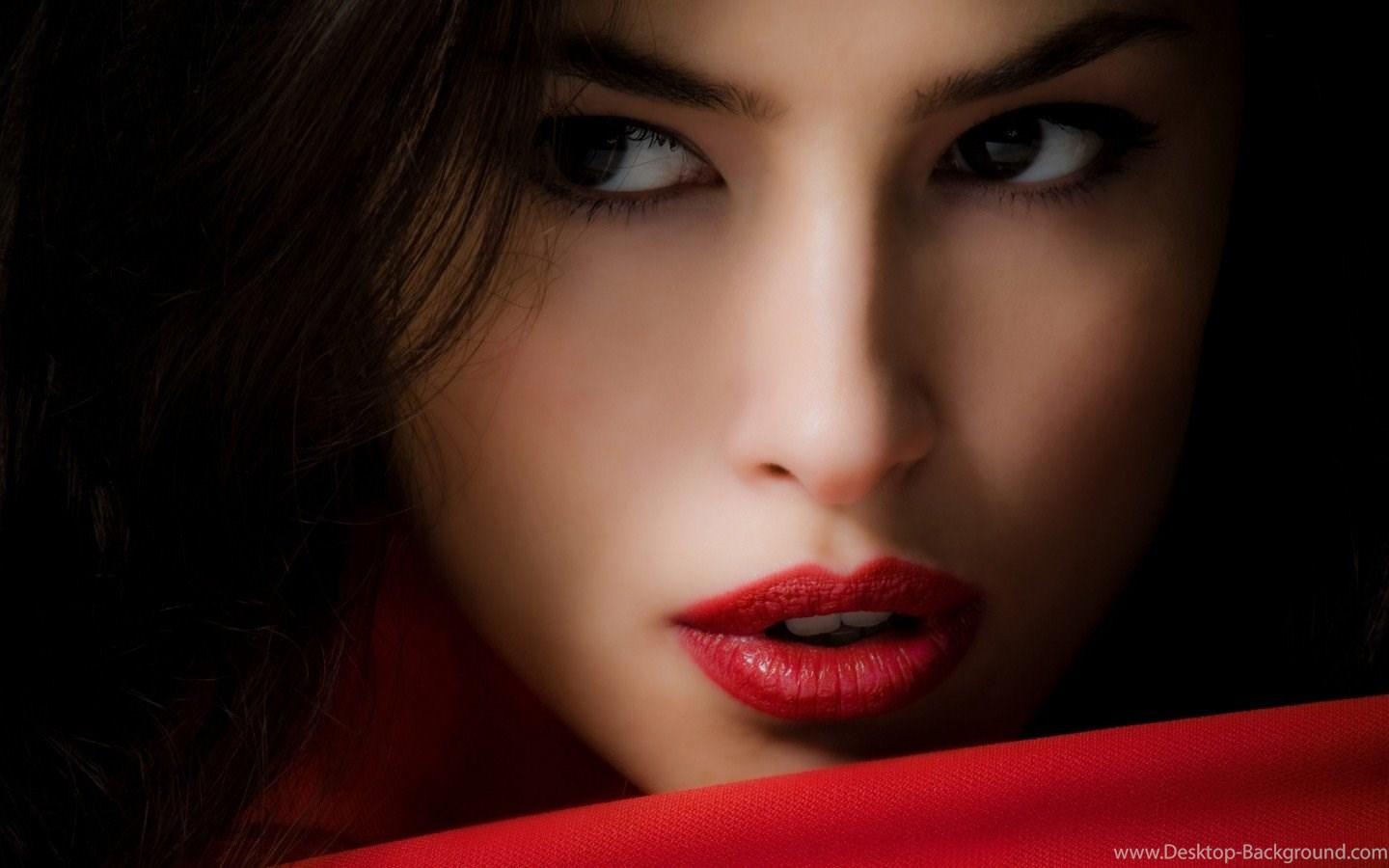 Lovely Girl Face Wallpaper HD Download Of Red Lips Girl Desktop