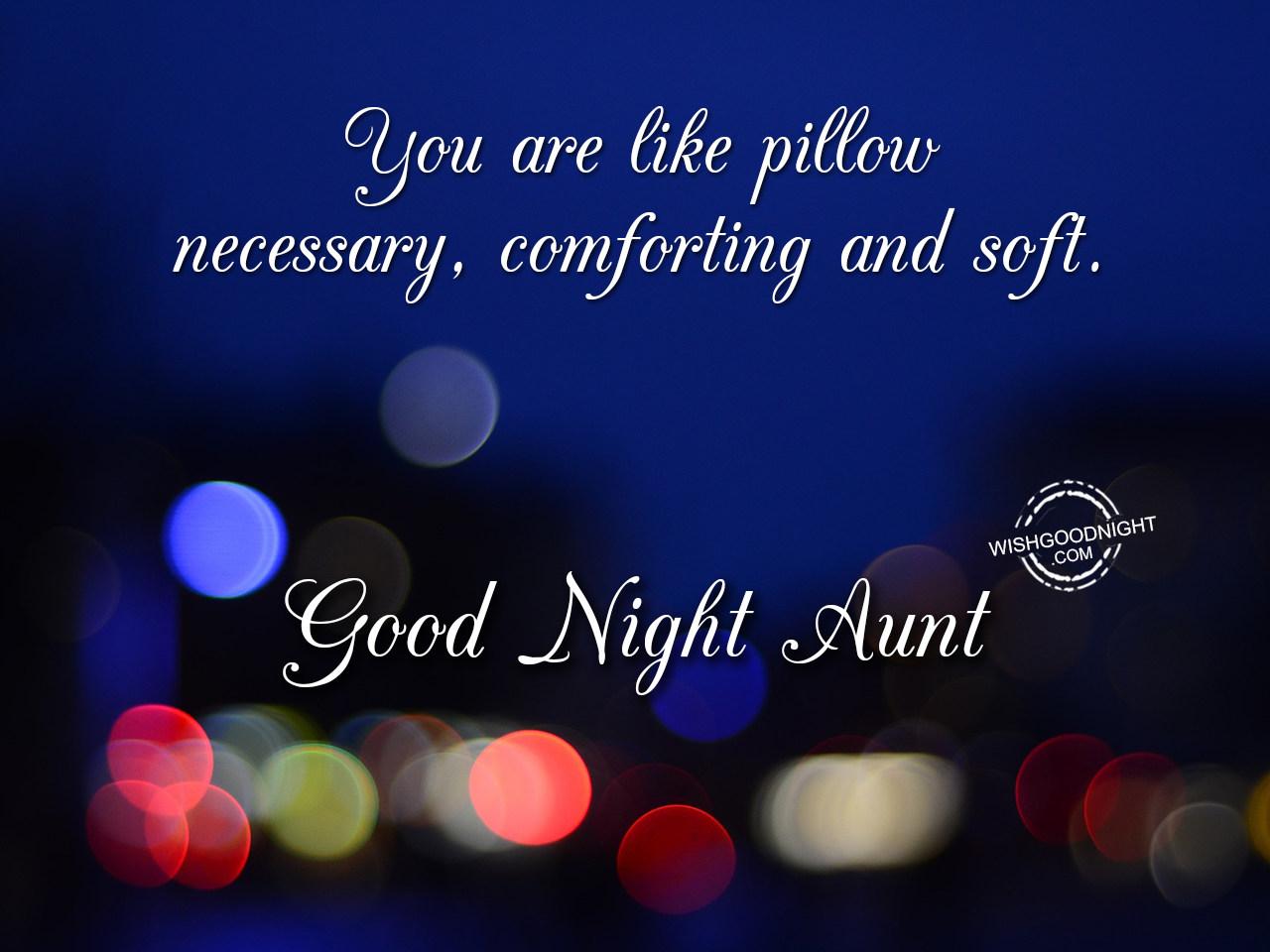 Good Night Wishes For Aunt Night Picture