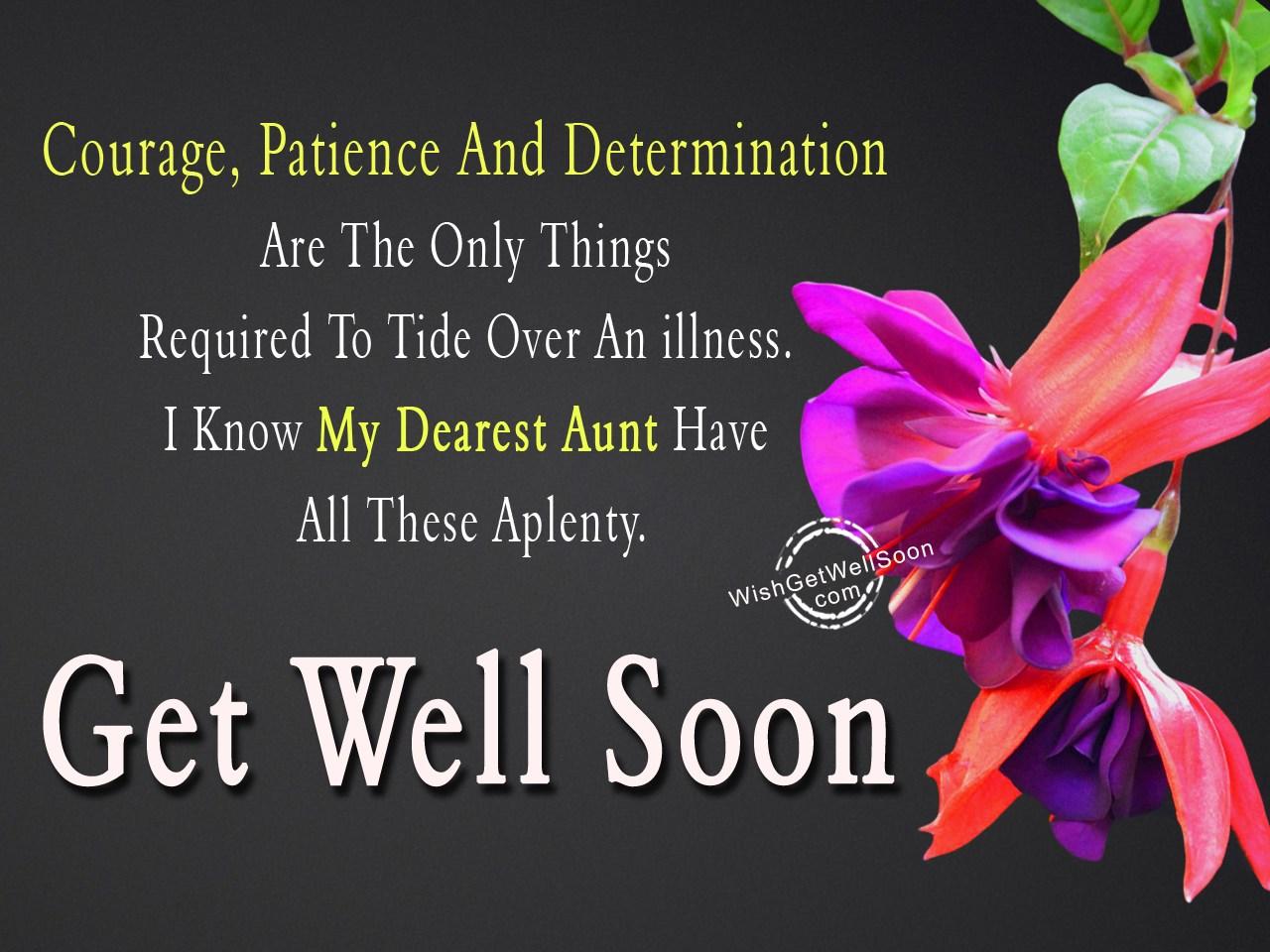 Get Well Soon Wishes For Aunt Picture, Image
