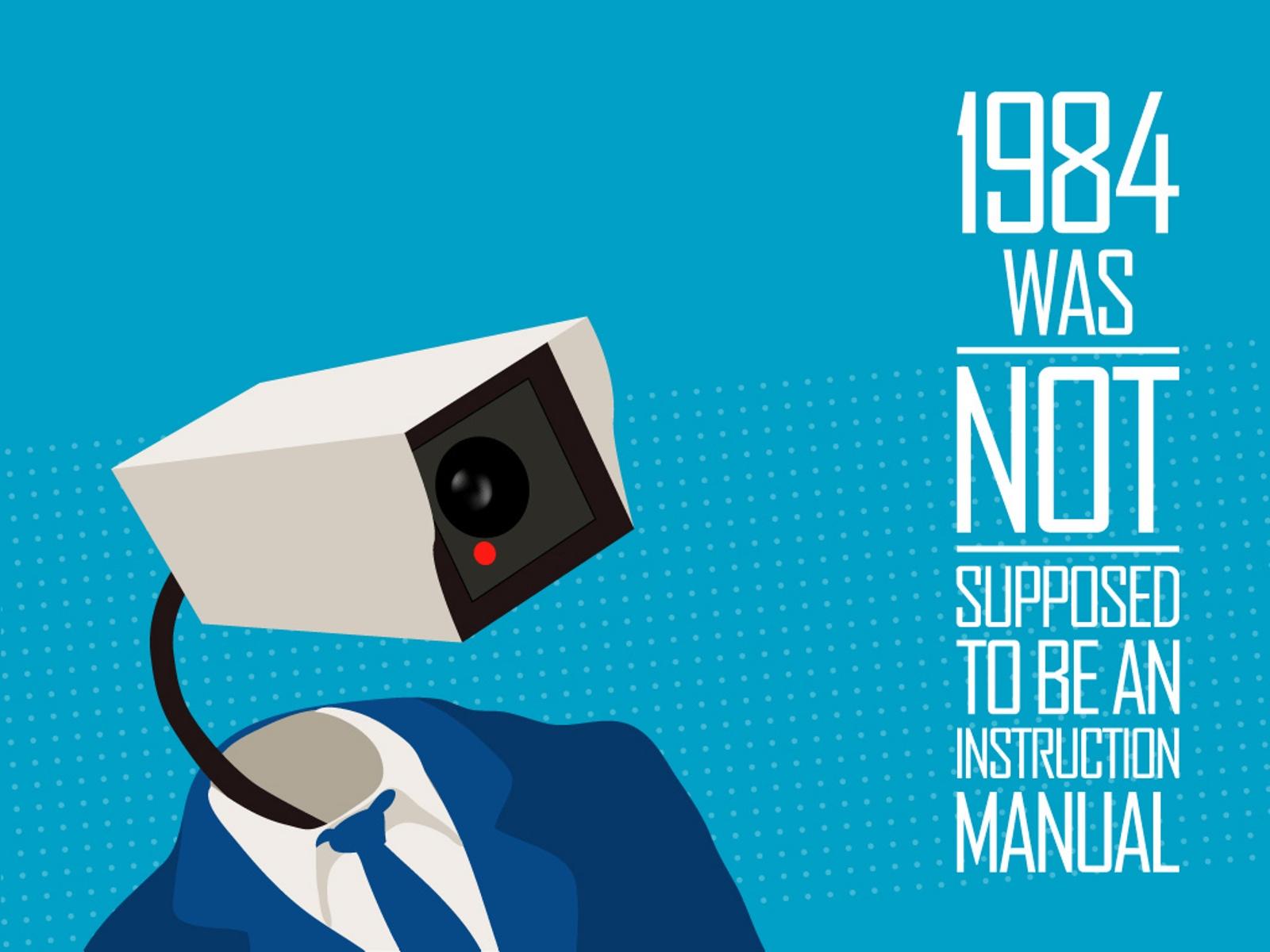 dystopia, cameras, George Orwell, surveillance wallpaper
