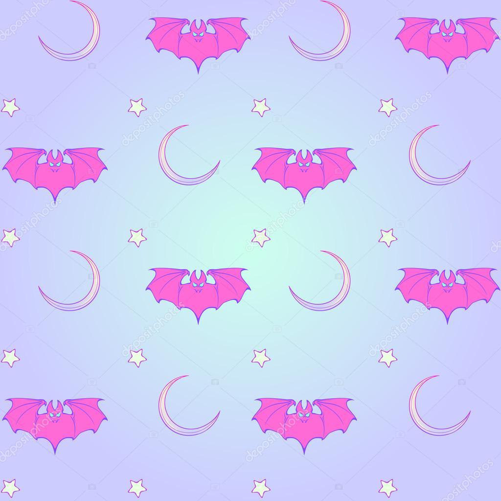 Pastel Goth Bat Wallpaper (image in Collection)