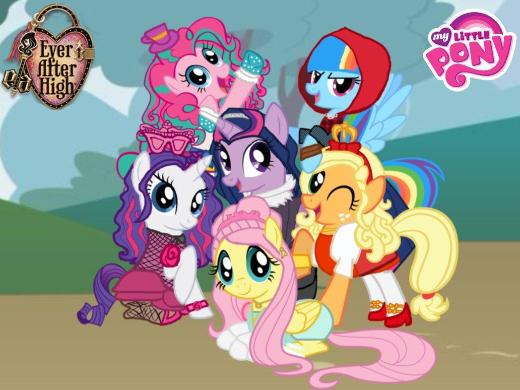 The Mane Six Go Ever After High