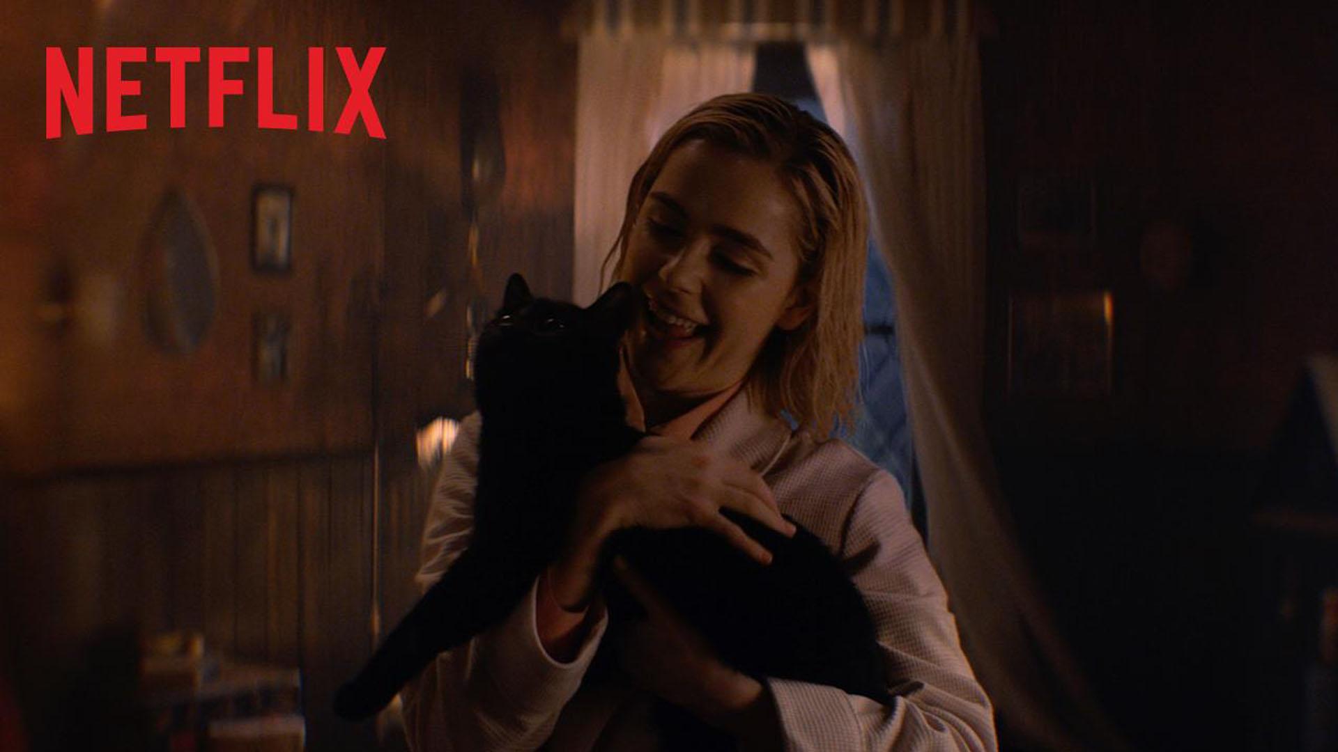 Watch Sabrina Meet Salem For The First Time In 'Chilling Adventures