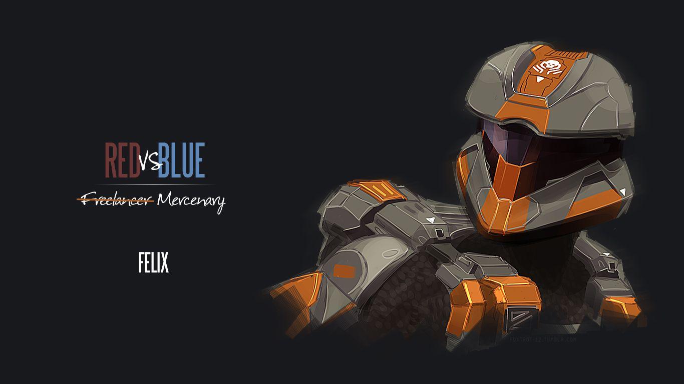 Felix: a prime example of word choice gone wrong. Red vs blue, Red vs blue characters, Blue wallpaper