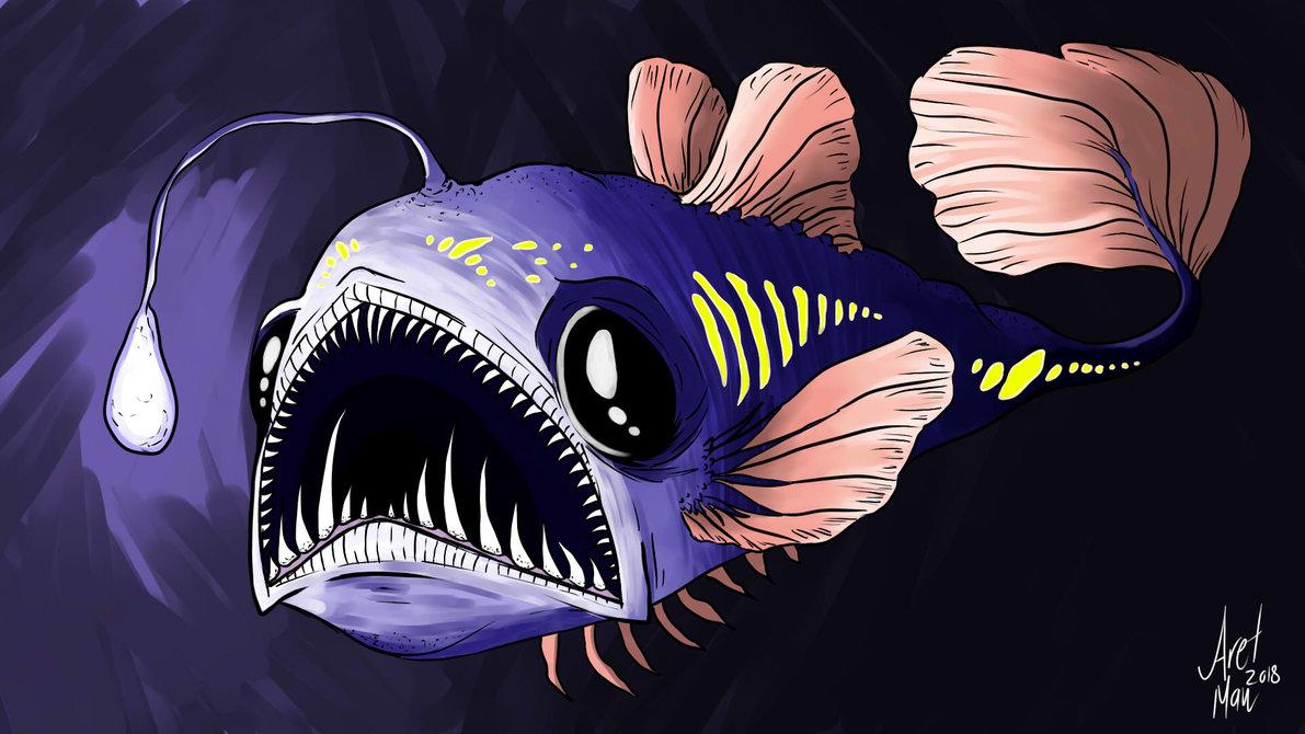 Angler Fish Wallpaper Image