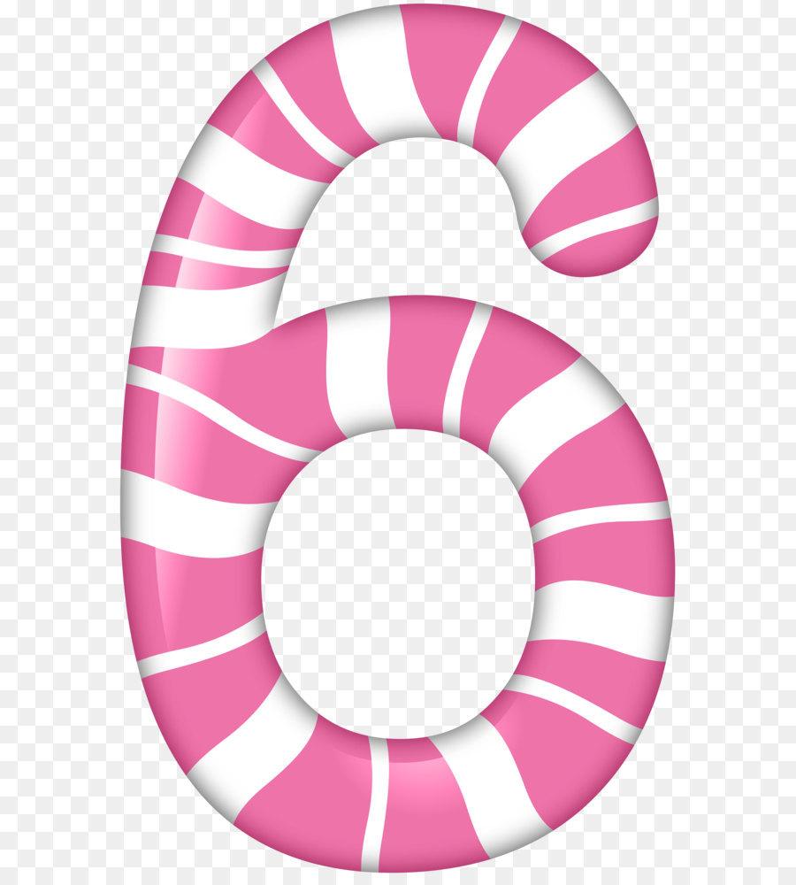 Number Six Number Four Clip art Six Candy Style PNG Clip
