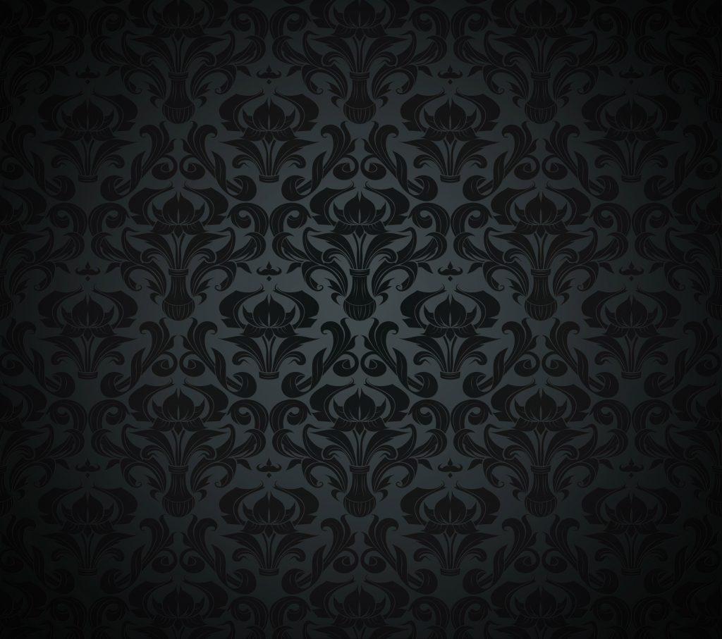 Pattern Black Dark Vintage 4K Wallpaper