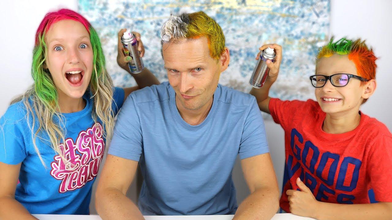 COLOR OF HAIR DYE CHALLENGE!!!