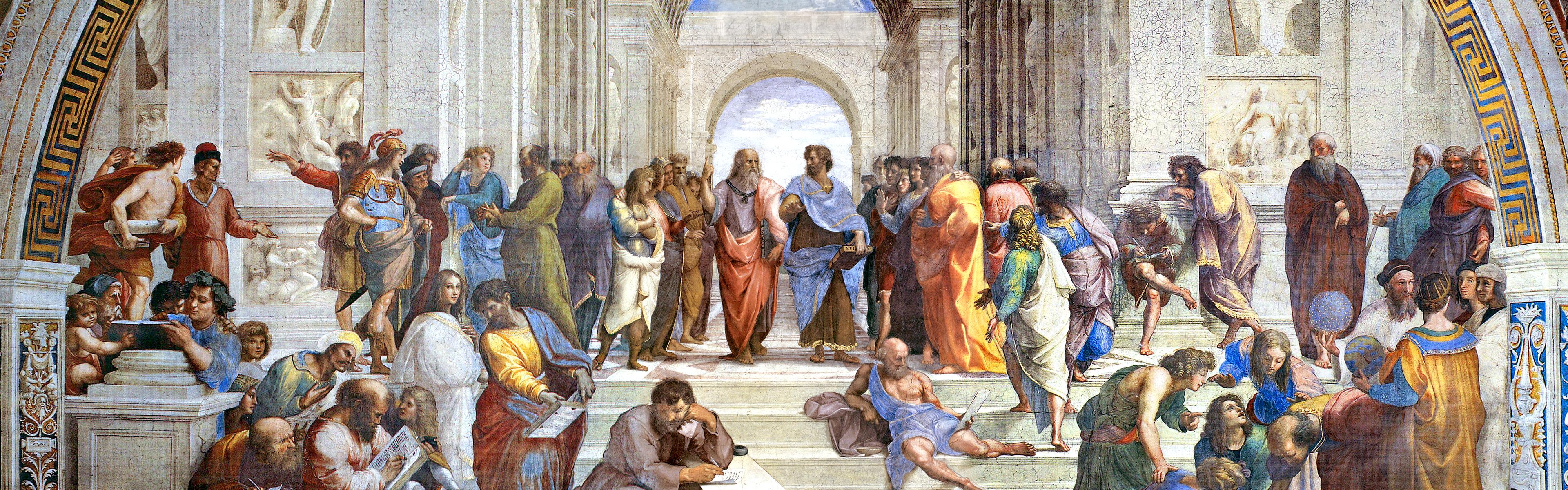 Socrates, Aristotle, The School of Athens, philosophers, Plato wallpaper