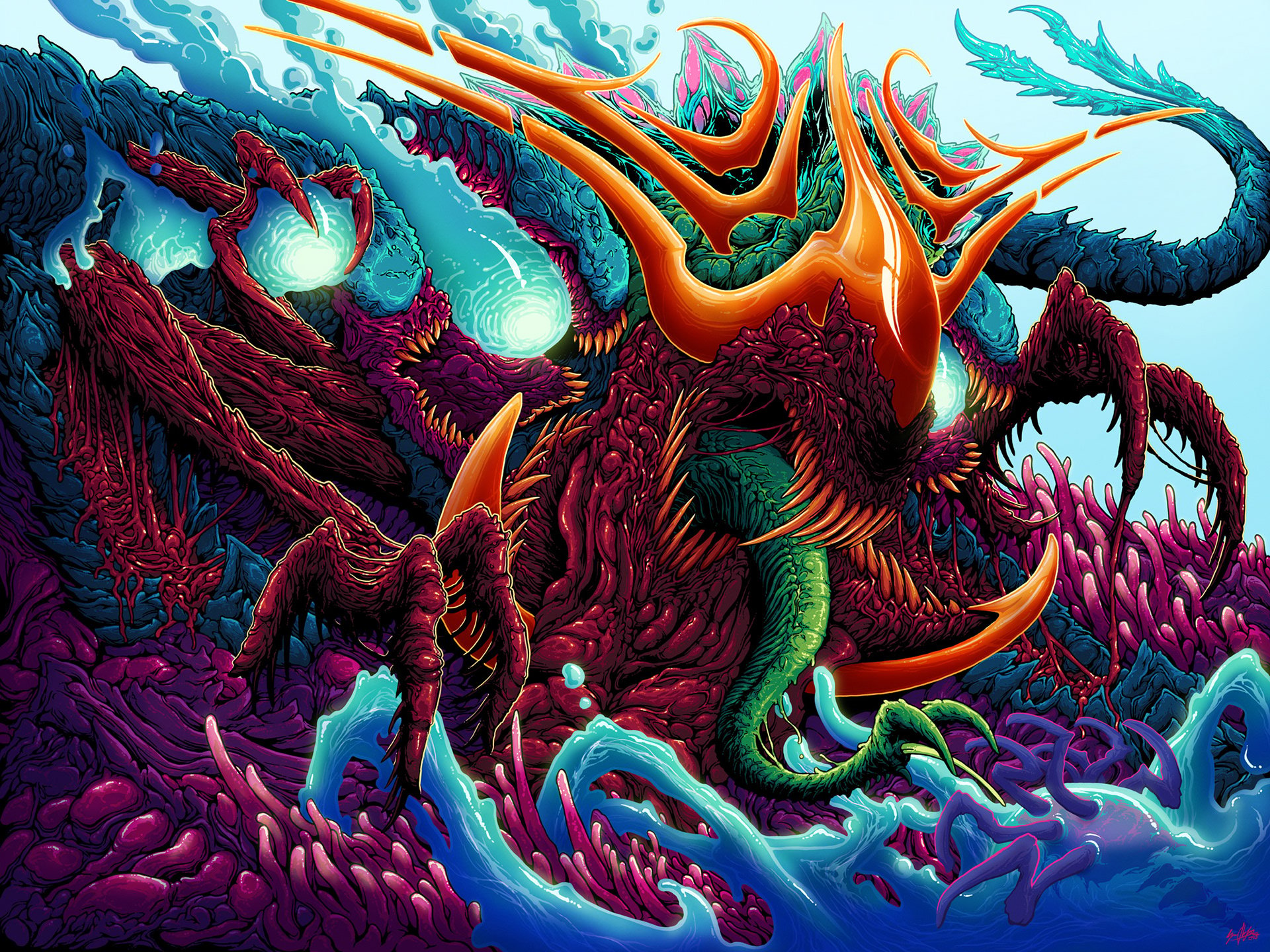 1366x768 Resolution Hyper Beast CSGO Art Cool 1366x768 Resolution Wallpaper  - Wallpapers Den