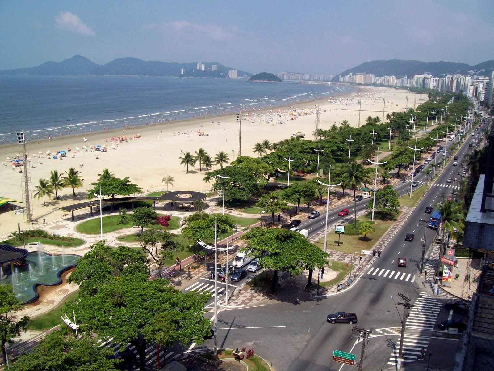 Santos, the longest beach garden in the world