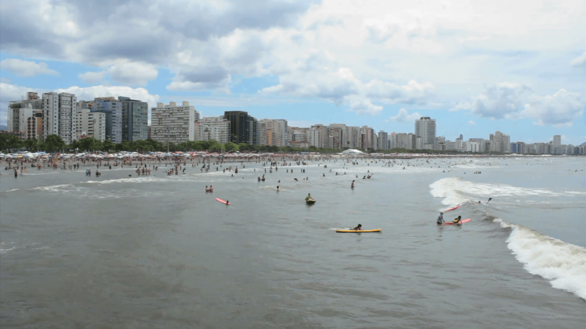 View of the city. Santos, São Paulo, Brazil. Sao Paulos litoral