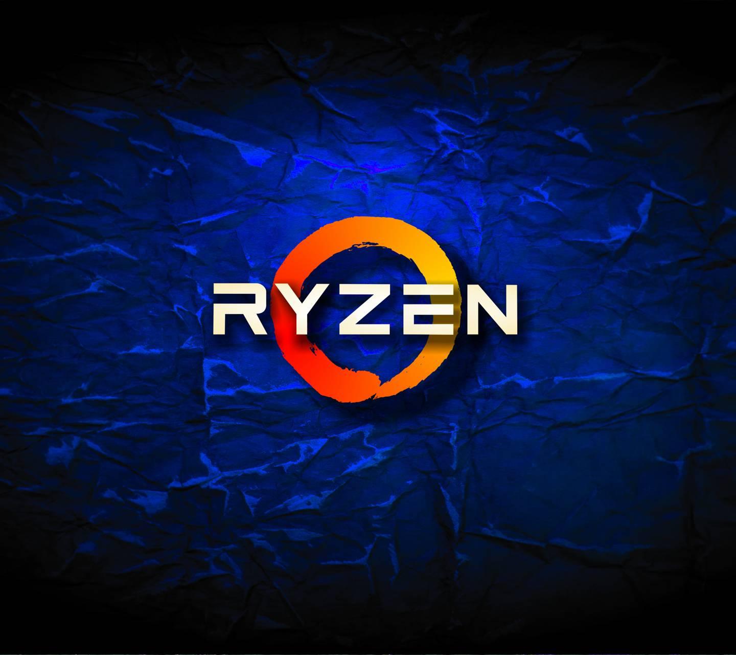 Blue AMD Ryzen Wallpaper