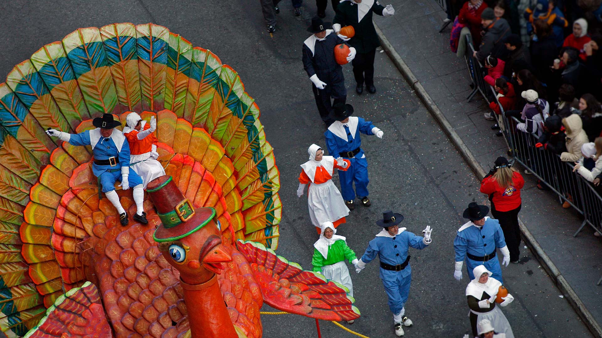 Tom Turkey, the oldest float in the Macys Thanksgiving Day Parade
