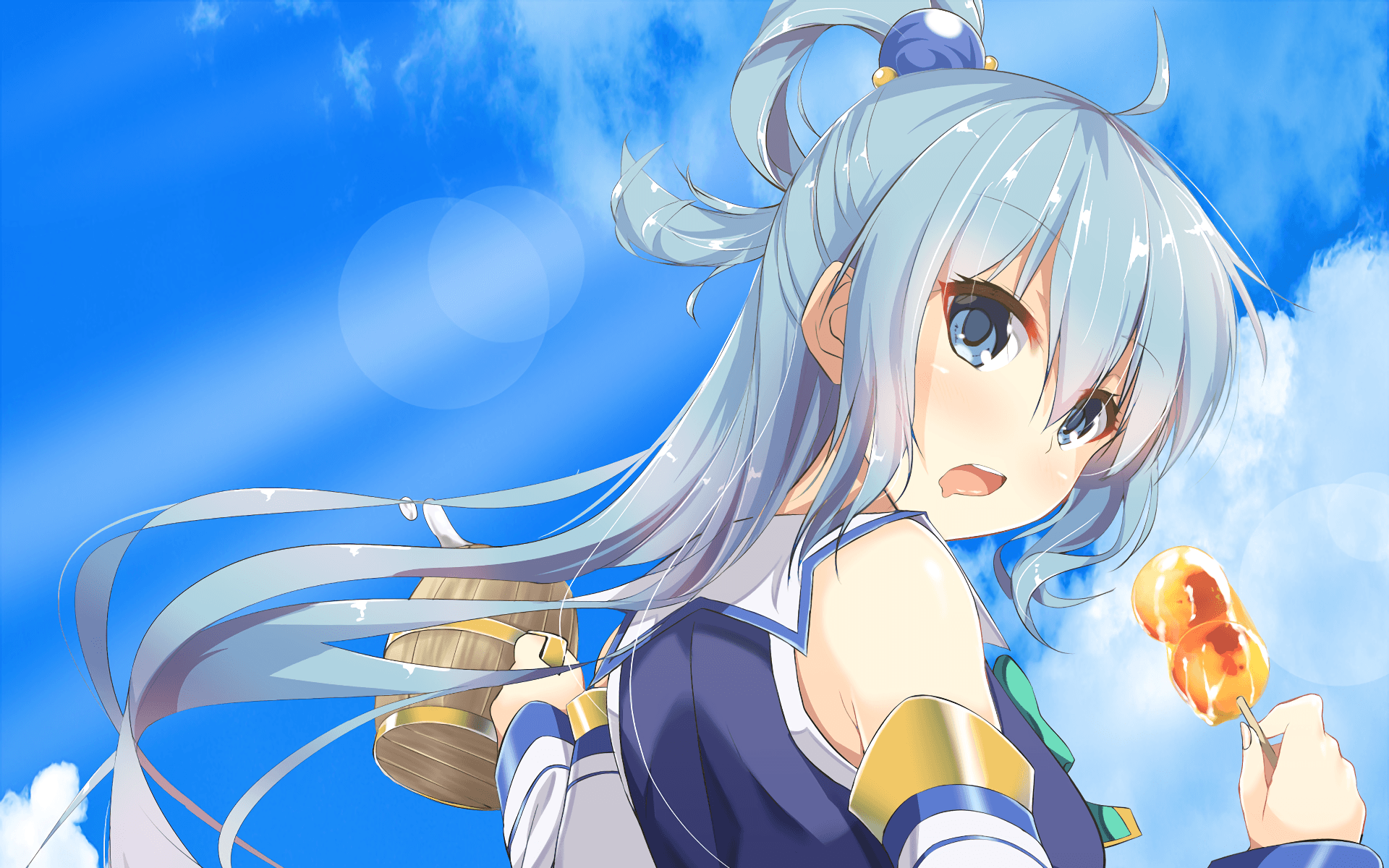 Download Enjoy the adventures of Kazuma, Aqua and the gang as they explore  KonoSuba! Wallpaper