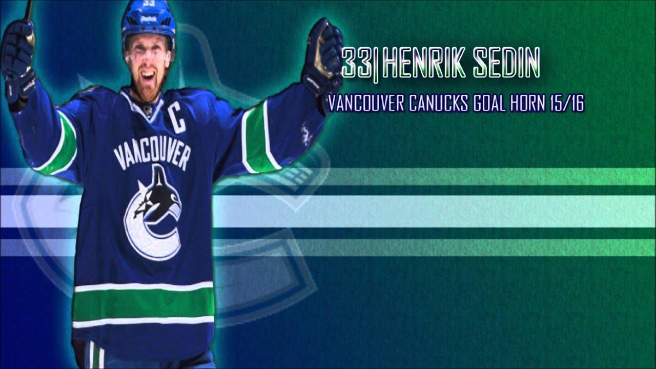 Vancouver Canucks Sedin Goal Horn 2015 16 (HD)
