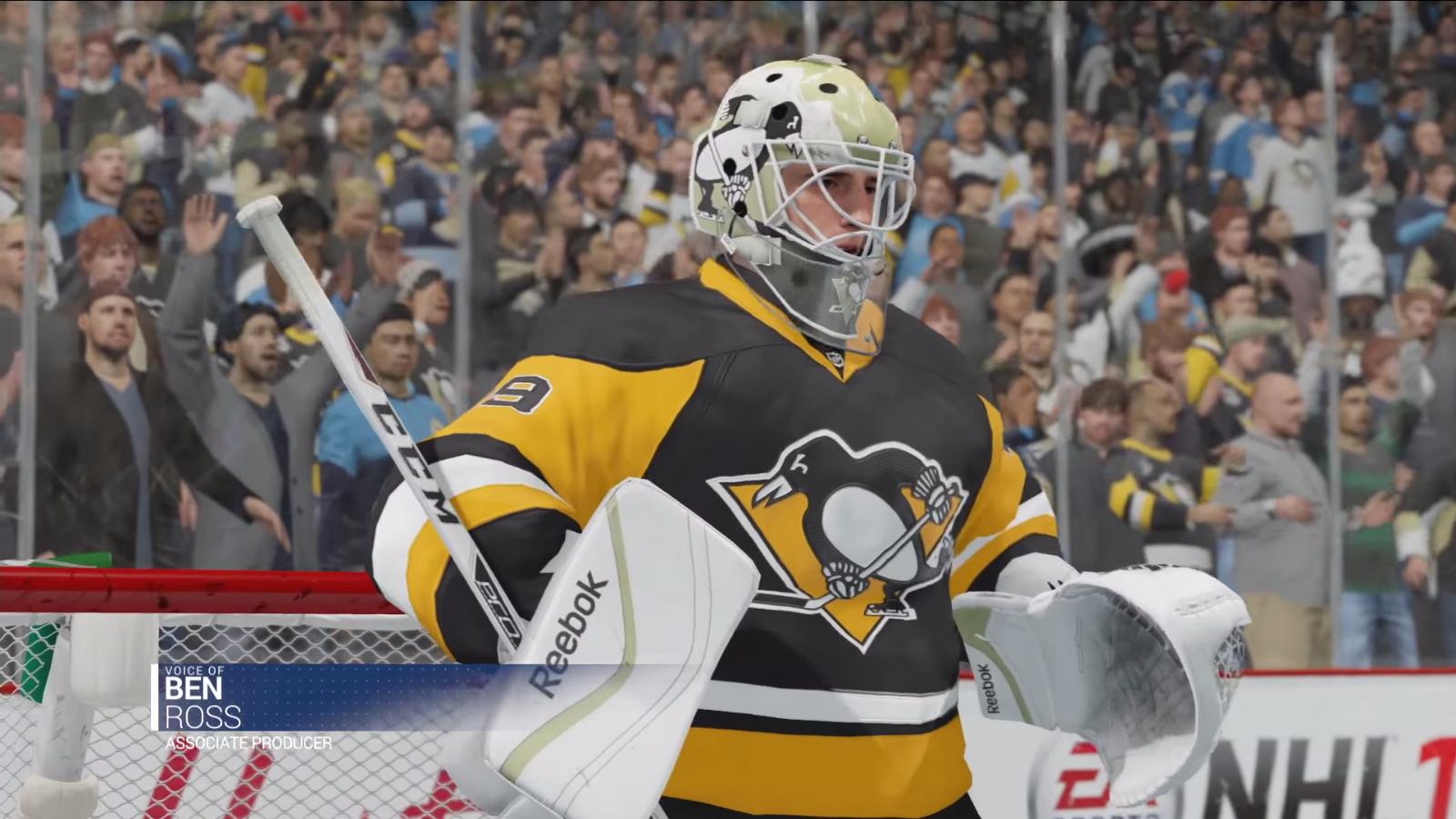 Marc Andre Fleury In EA Sport's NHL 16 (as Seen On A Trailer)