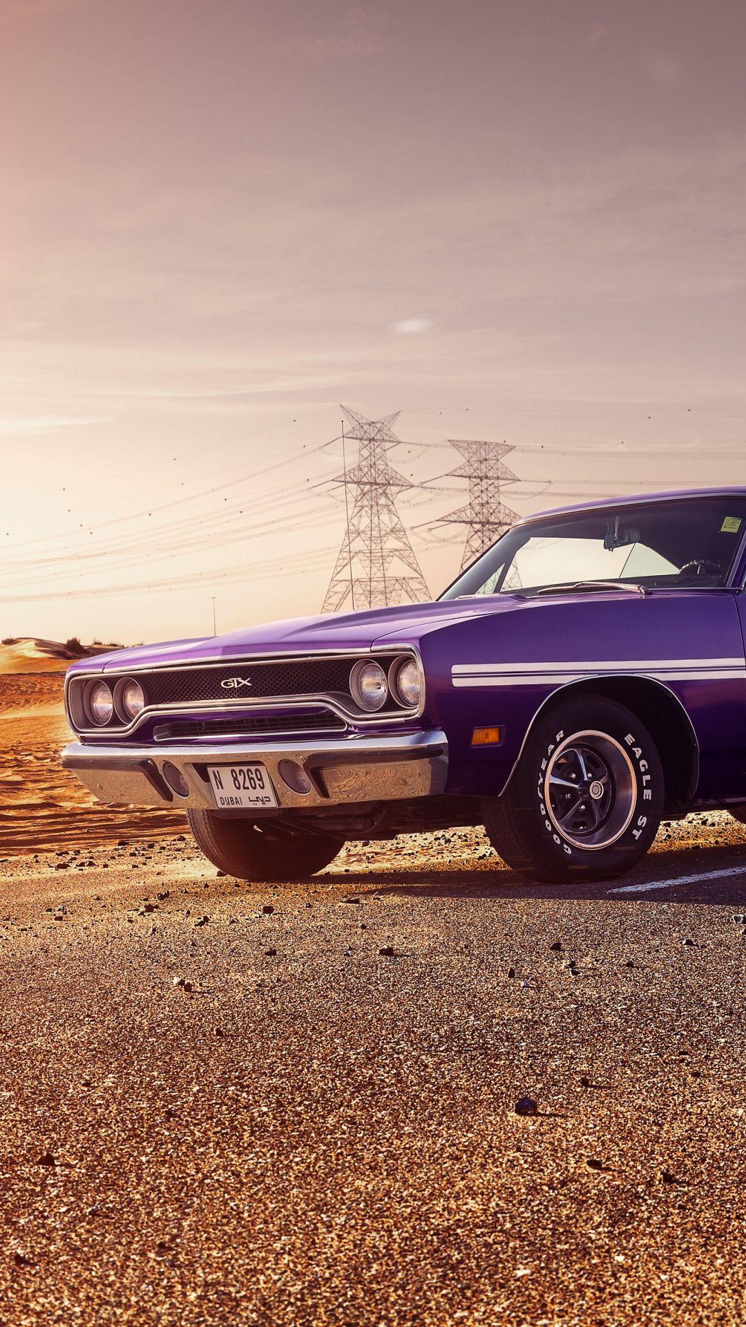 Plymouth GTX, violet, muscle car wallpaper. Mopar. Muscle