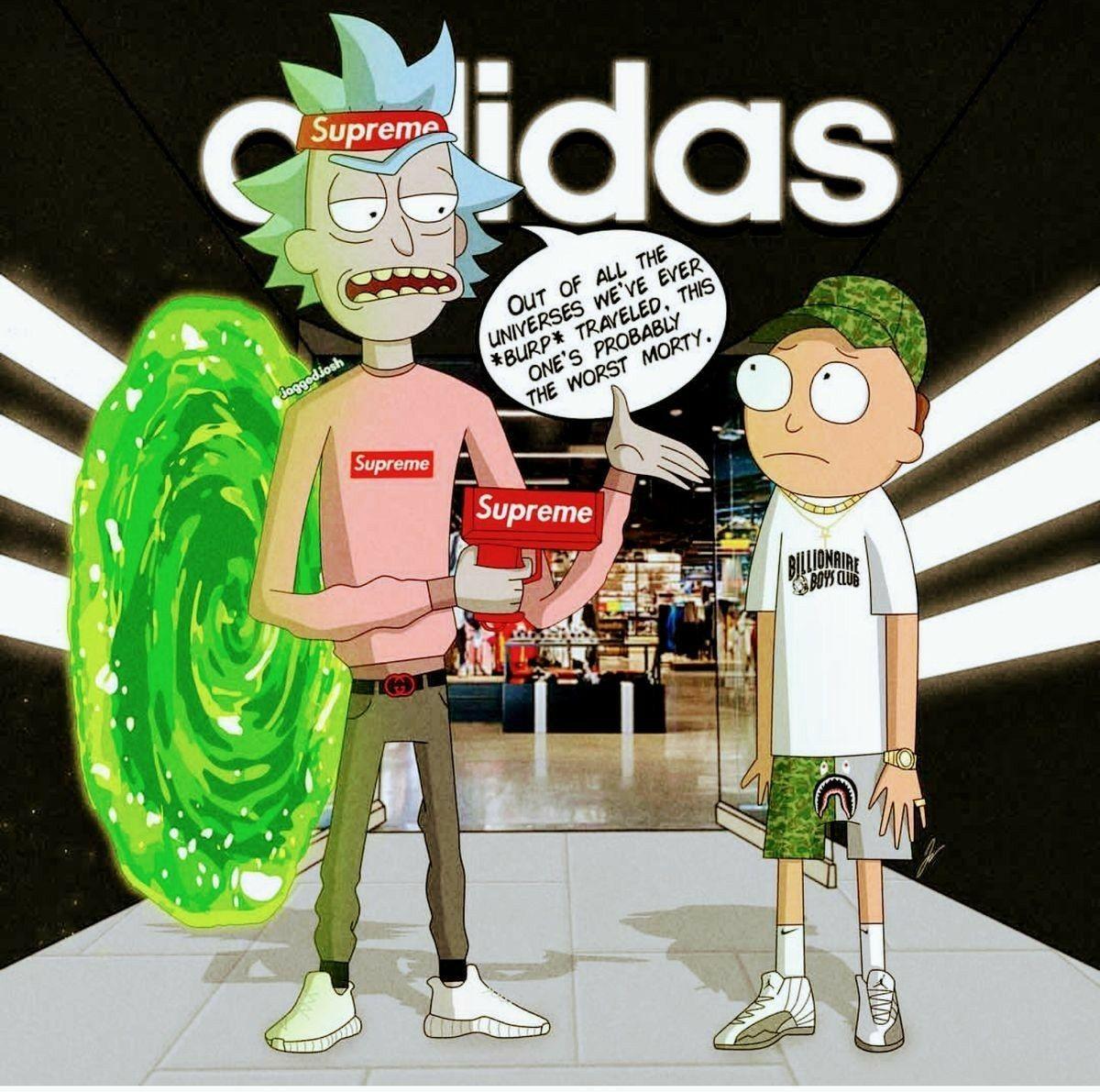 Rick and Morty x Supreme