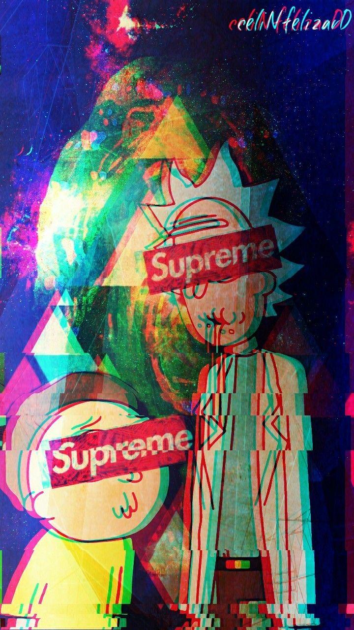 Beachside: Bape Wallpaper Rick And Morty Supreme