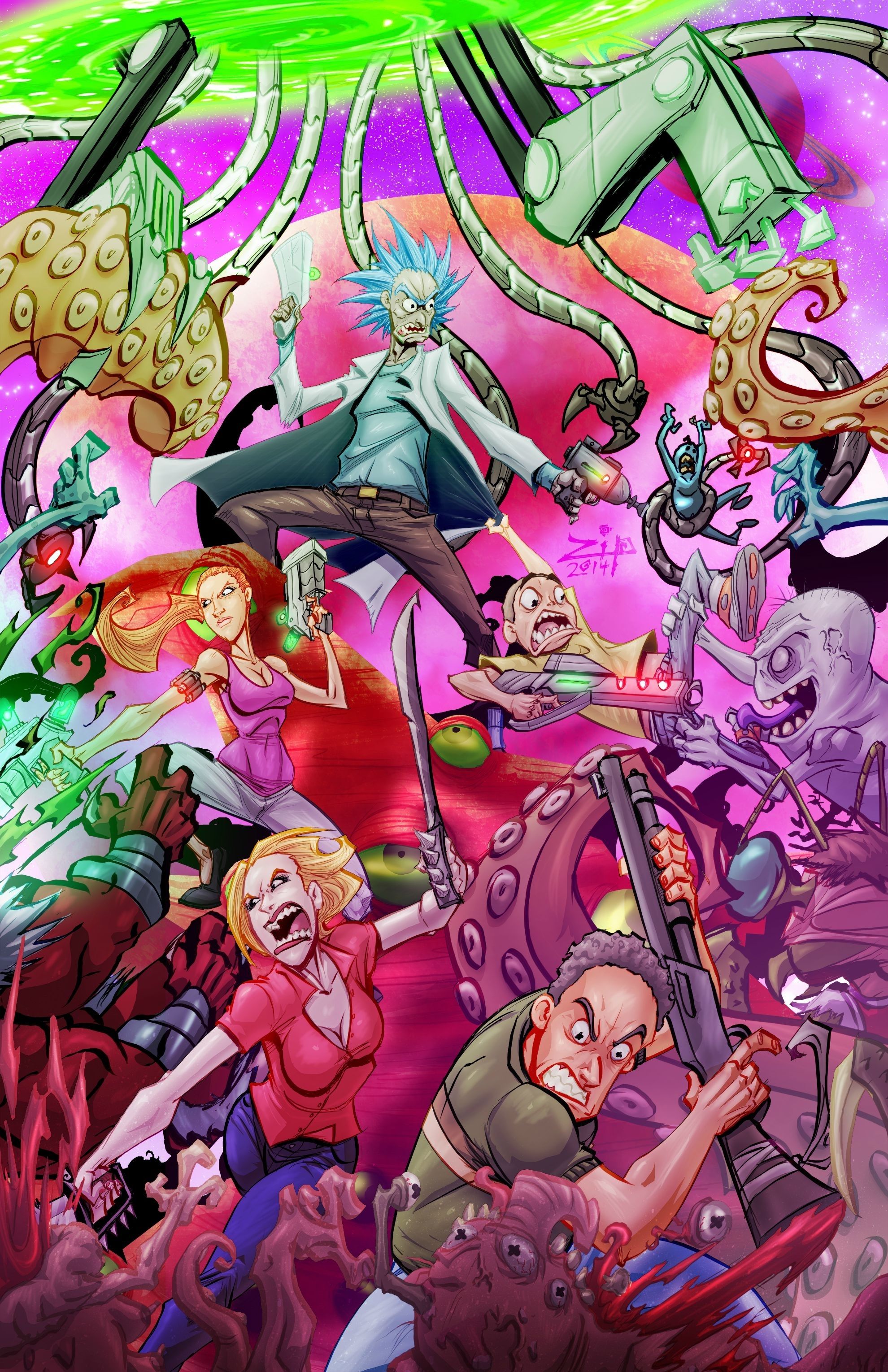 Rick-and-morty-trippy-wallpaper by Otar3000 on DeviantArt