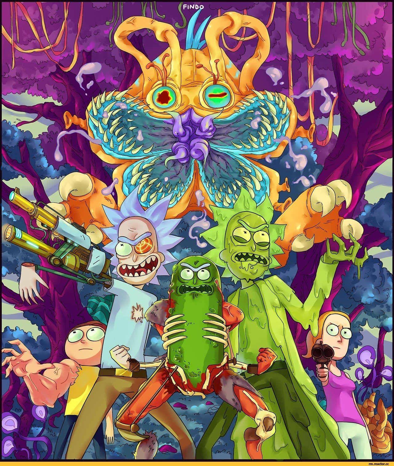 Rick and Morty Trippy Wallpapers