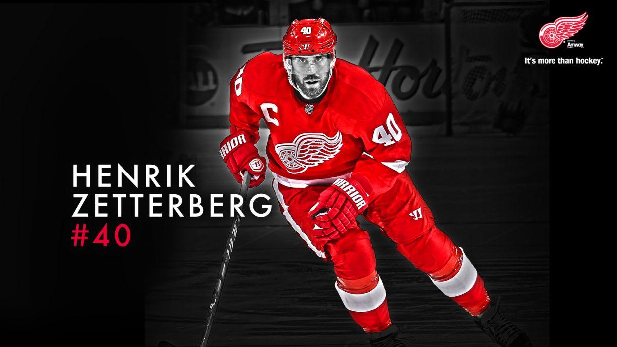 Hockey Henrik Zetterberg Detroit Red Wings wallpaperx900