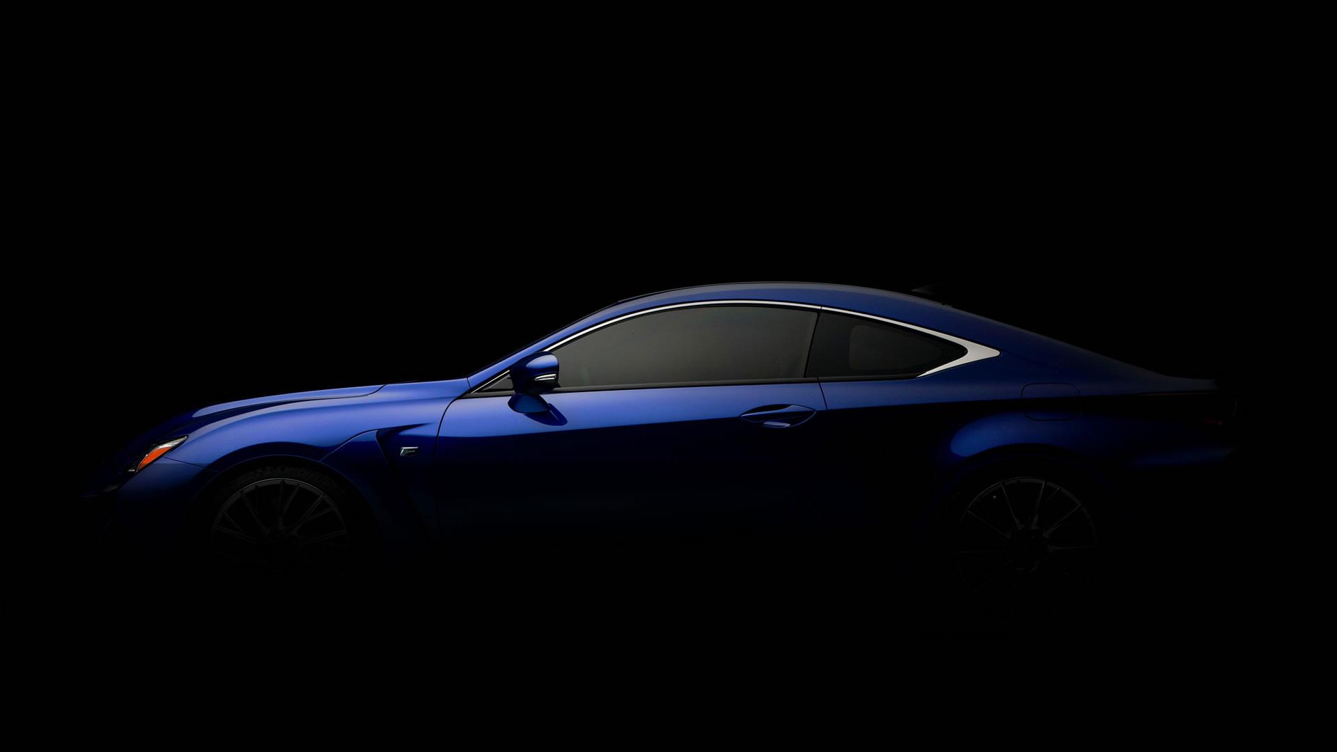 Lexus RC F Wallpaper x 1080, blue color, darkened