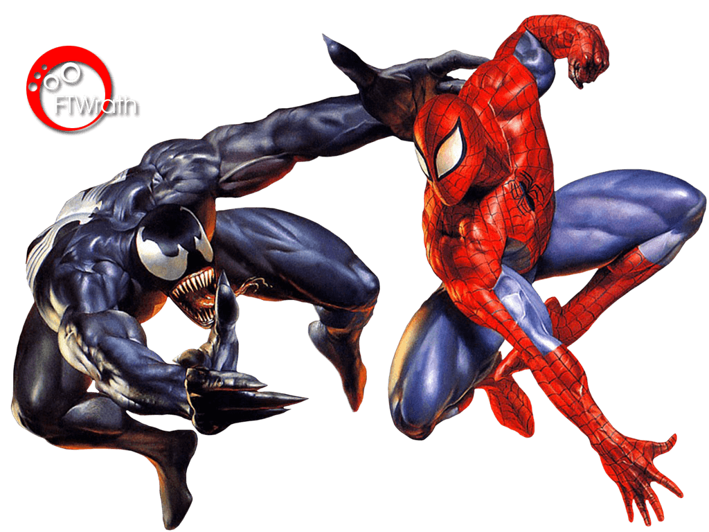 Spider Man and Venom «Digital renders «Digital Wallpaper «Anime