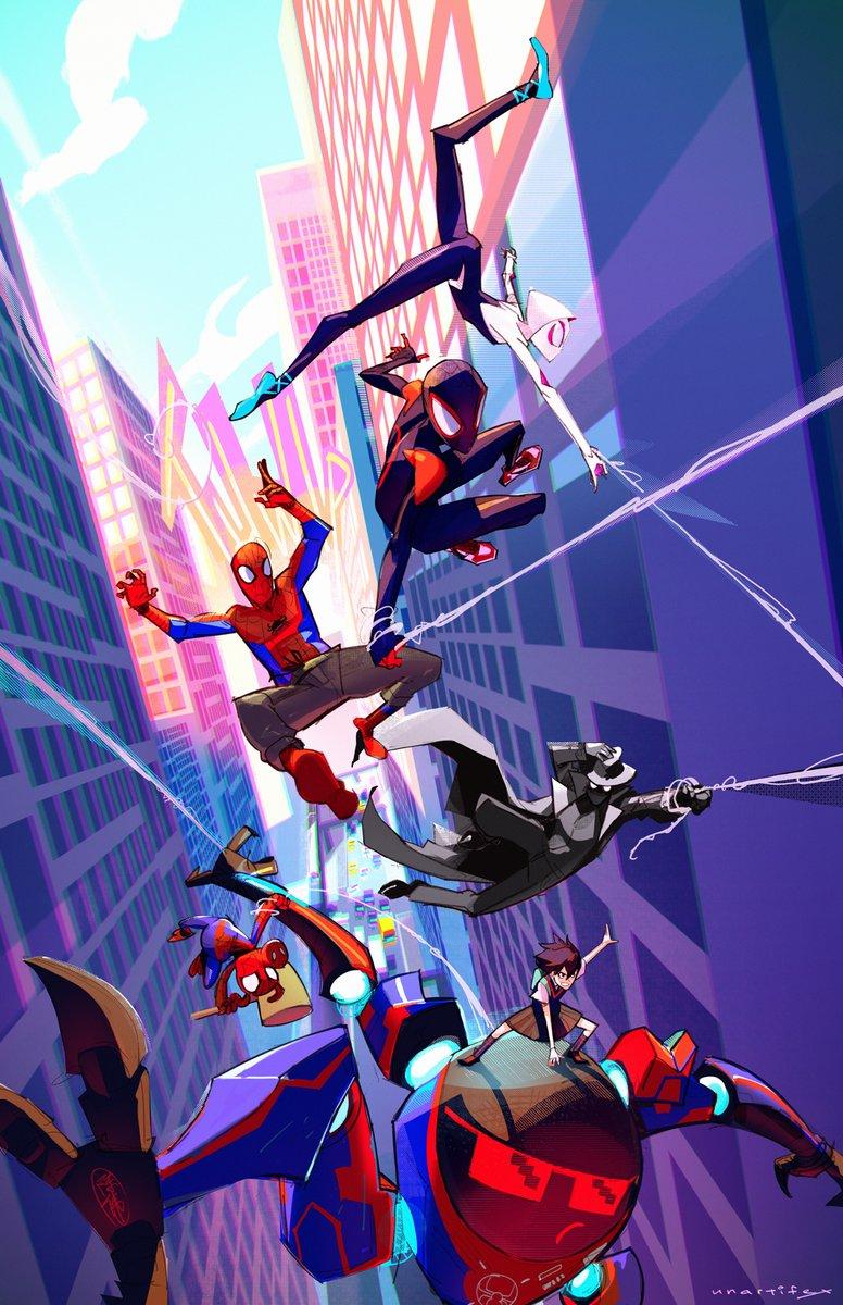anime image Man Into The Spider Verse Wallpaper