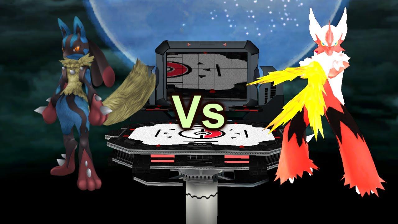 SSBB Dolphin Emulated: Mega Lucario Vs Mega Blaziken