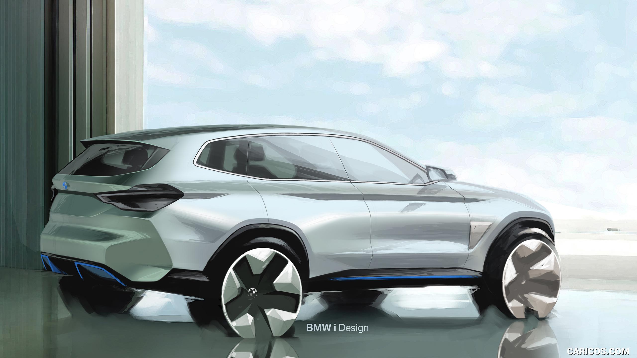 BMW iX3 Concept Sketch. HD Wallpaper
