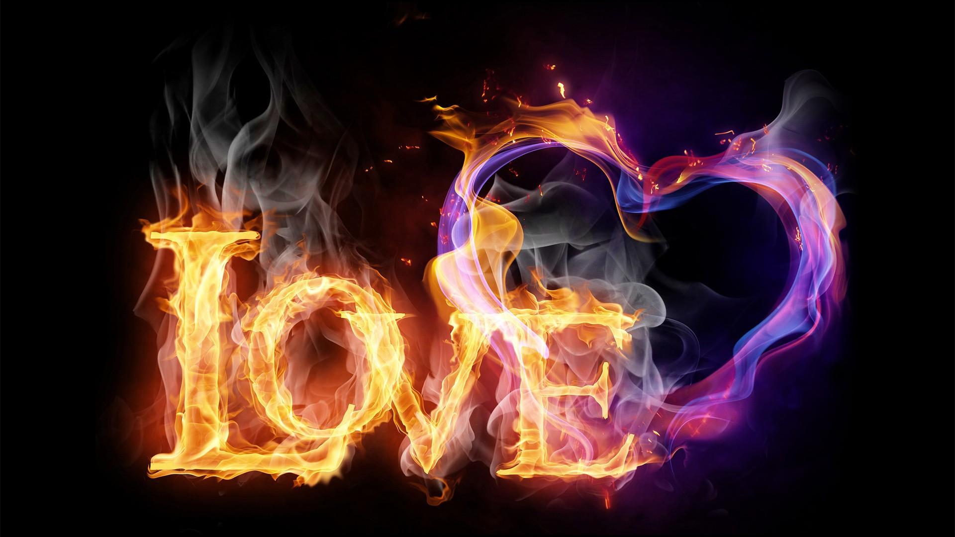 Fire love. Android wallpaper for free
