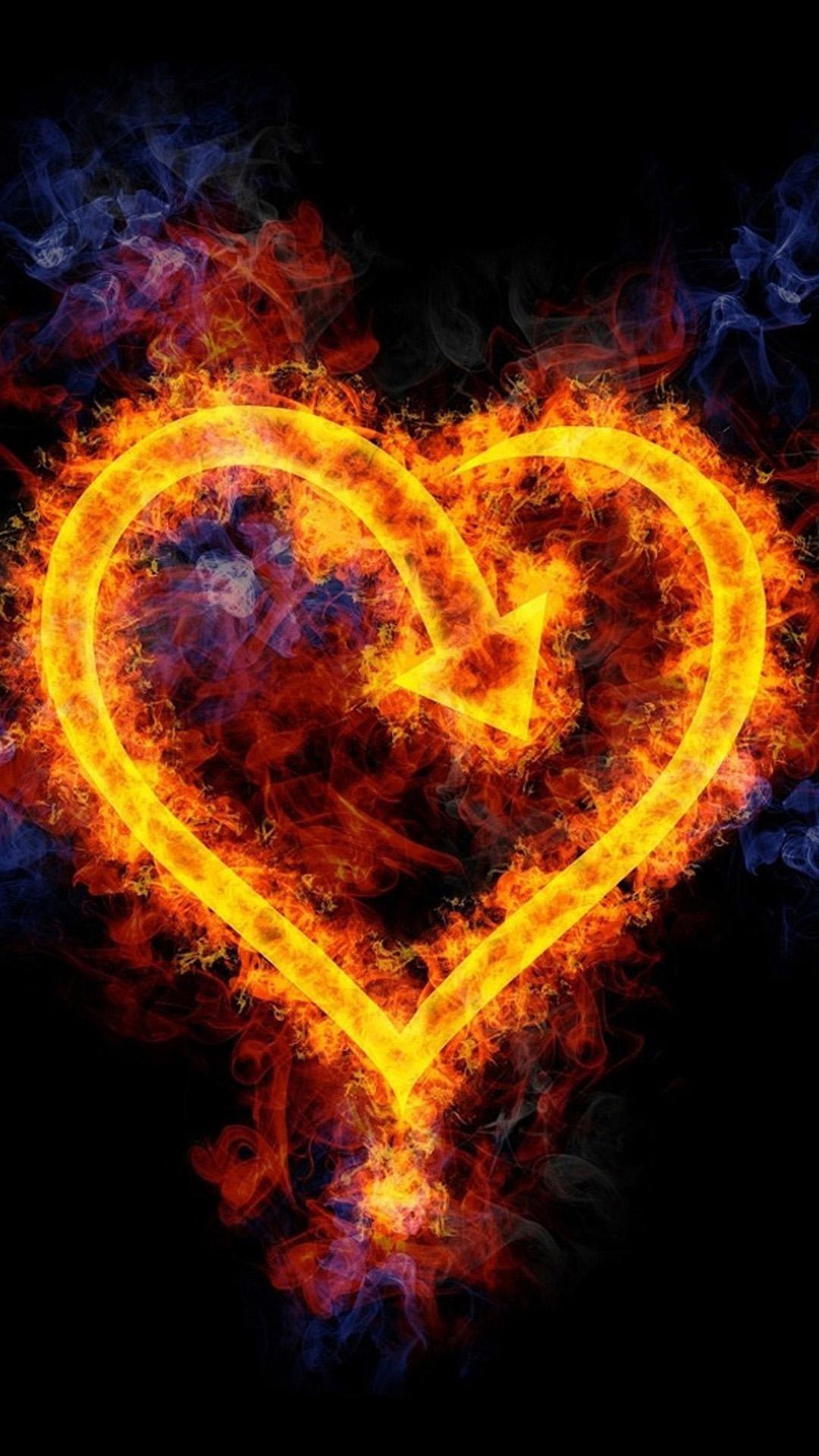 Flame of love Htc One M8 wallpaper. Htc One M8 Wallpaper