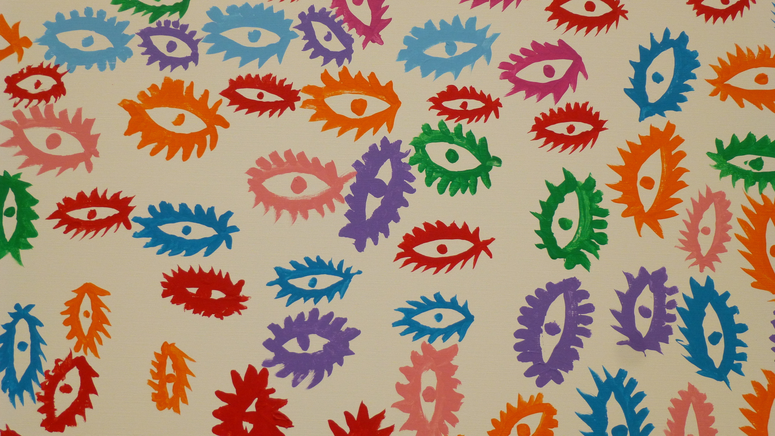 Yayoi Kusama, Art, Textures, Yayoi Kusama Painting Eyes